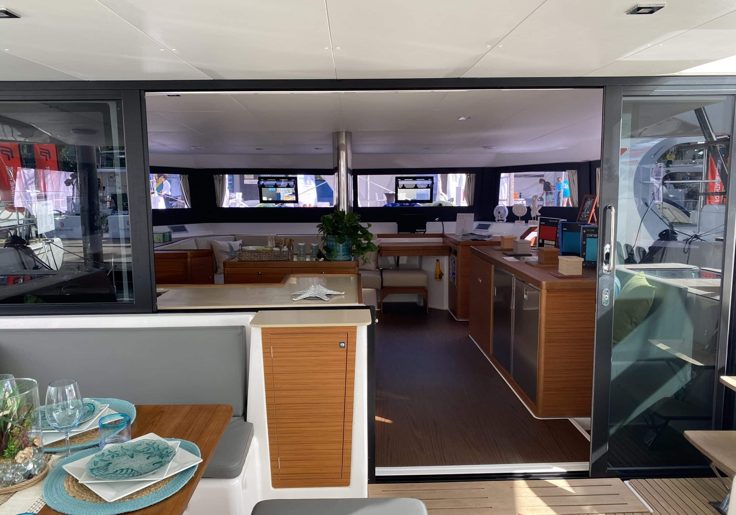 inside of yacht charter